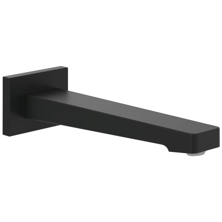 V&B Architectura Square Matt Black Bath Spout Sanctuary Bathrooms